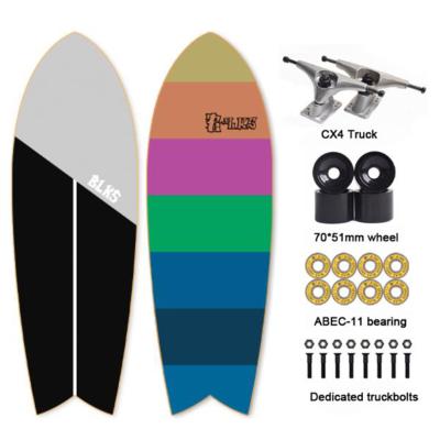 China Adult High Quality Professional CX4 Land Surfboard Land Surf Paddle Board Surfing Prancha Four Wheel Custom for sale