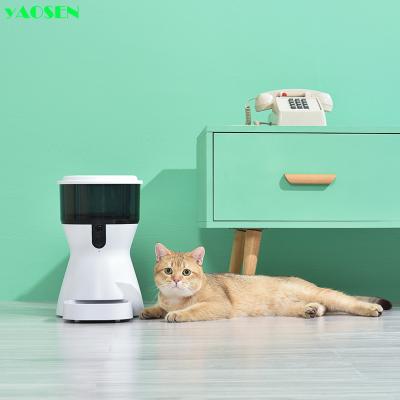 China Automatic Pet Feeder Smart Pet Feeder Bowl with Tuya 4L App for Cats and Dogs for sale