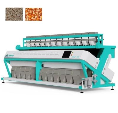 China High Output 12 Chutes Color Sorter Equipment 768 Channels Corn Color Sorter for sale