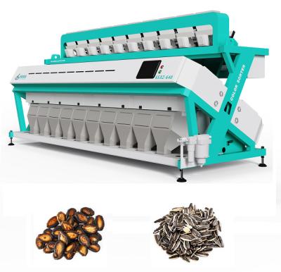 China High Capacity Sunflower Seeds Sorting Machine 10 Chutes 640 Channels for sale