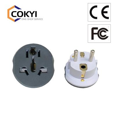 China Travel Adapter Residential/Multipurpose Universal World To Europe, Travel Plug To German Plug, For Connecting Foreign Devices Type E/F Power Adapter for sale