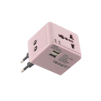 China Residential/Versatile All In One USB Port International 2 World Travel Adapter Universal AC/DC Adapter Power Adapter for sale