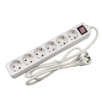 China Factory direct sale residential/general purpose usb output 5v, Eu extension power strip with surge protector for sale