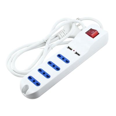 China Multi-socket residential/multipurpose 4 (Schuko 10/16A) 8 10 bivalent universal/16A, white color for sale