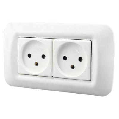 China Main 10 Residential/General Purpose 16A EU Standard ISRAEL Double Wall Power Socket 140*80mm for sale