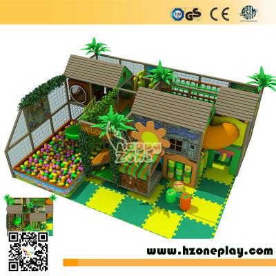 China Small Size Indoor Soft Play Themed Restaurants Classic Jungle Ground Paradise for sale