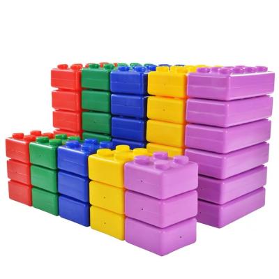 China Construction Toy Educational Plastic Giant Building Blocks HappyZone Giant Multiple Color Building Blocks For Kids Play Center for sale