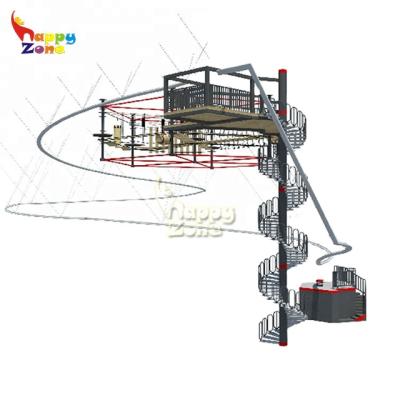 China 5years+ China Manufacturer Wholesale Indoor Outdoor Zipline Zipline Playground Customized Skyrail Roller Coaster for sale