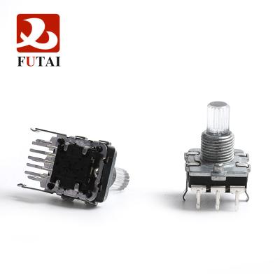 China PC Pins FUTAI-LED Horizontal Luminous Rotary Encoder Encoder EC16 Encoder Customizable Size Light Color for sale