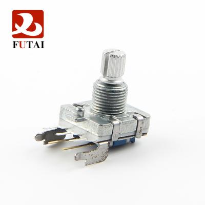 China Futai EC16 Series 16mm Height Type Car Audio Isolated Shaft With Switch And Bushing Horizontal Rotary Incremental Encoder for sale