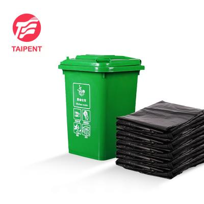 China Impact Resistance Heavy Duty Industrial HDPE Plastic Garbage Bag Biodegradable Black for sale