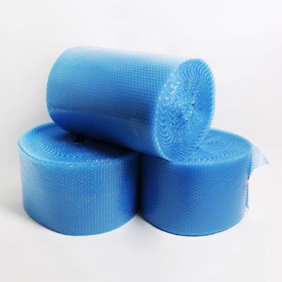 China Hot Sale High Quality Blue Bubble Tear Proof Protective Packaging Air Bubble Roll Courier Shipping Easy for sale