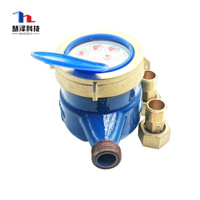 China Long Working Life Dn32 Aqua Jet Post Paid Brass Water Meter Manufacturer for sale