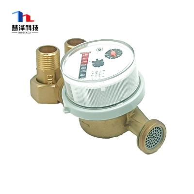 China Cheap Brass 15mm Jet Water Meter Price List Simple Household Mechanical for sale