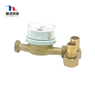 China Brass Dry Dial Plastic Water Meter R160 Single Jet Water Meter for sale