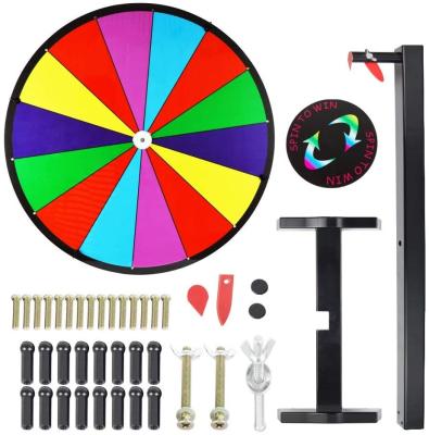 China Home use table top prize color reward wheel/heavy stable base twisting spin wheel game luck for sale