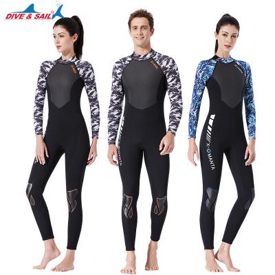 China Wetsuits 3/2mm Shark Skin Neoprene Wetsuit Full Body Swim Spearfishing Surf Diving Wetsuit Antibacterial New Design DIVE&SAIL New Design for sale