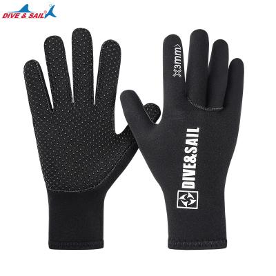 China New 3mm Neoprene Neoprene Gloves Five Finger Keep Warm Winter Diving Equipment Diving Gloves For Paddling Surfing Snorkeling Spearfishing for sale