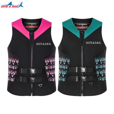 China Wholesale Female Neoprene EPE Foam Swimming Vests High Buoyancy Lake Life Vest Paddle Adult Professional Fishing Life Jacket For Women for sale