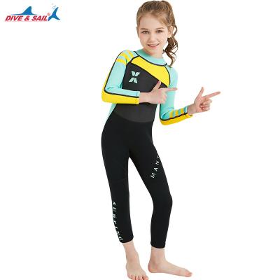 China 2mm Springsuit Antibacterial Trendy Surfing Water Splash About Wetsuits Sunscreen Diving Wetsuits Warm Overalls Long Sleeve For Girls for sale