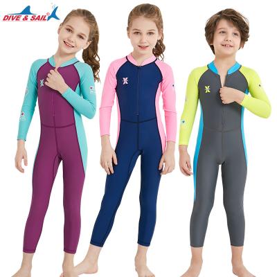 China Ninos Ropa playa Buceo de larga de Manga de pieza d'Una de guard de Cremallera de ninos height Bano traje de traje impetuous bano more than traje de bano Para for sale