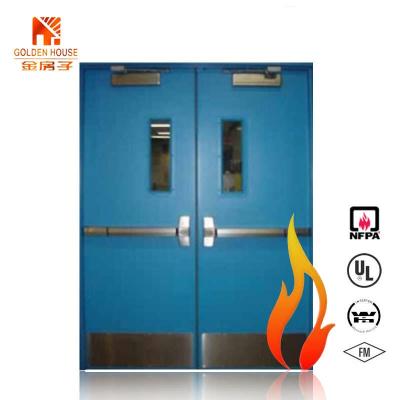 China Modern good quality steel double door only gh fire resistant have fm certification for sale