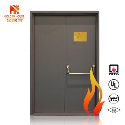 China Modern American Standard 3 Hours Fire Resistant Rated Door Fireproof Exterior Door for sale