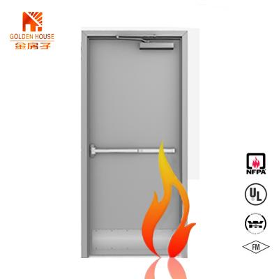 China Contemporary UL Intertek FM 3 Hour Hospital Hotel Emergency Exit Door 1 x 2.1 Fire Door for sale