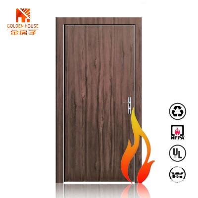 China Modern Building Materials 90 Minutes Fire Rated Wooden Doors for sale