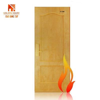 China Modern Design 6 Panel Wood Door American Style Interior Teak Fire MDF Doors UL Rated 20 Mins 45 Mins for sale