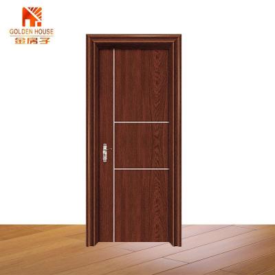 China Modern Factory Made Prices White Oak Grain Pattern Flow Solid Wood Interior Doors For Bathrooms for sale