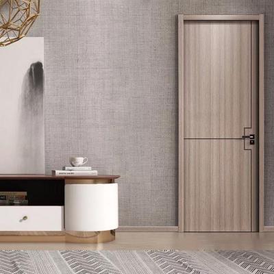 China Modern New Design Hotel Wood Frame Burma Teak Wood Door Flush Veneer Wood Doors for sale