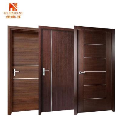 China Modern Design Modern Wood House Door Interior Melamine Melamine MDF Hotel Wood Door With Frames for sale