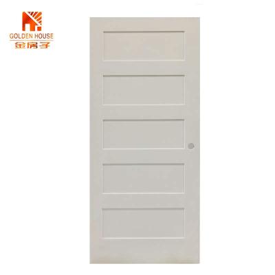 China GH MDF Modern Solid Wood Swing Barn Shaker Interior Door for sale