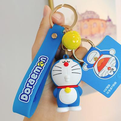 China Japanese Cute Car Pendant Female Cute Car Jingle Doll Metal Cartoon Bag Key Chain Accessories for sale