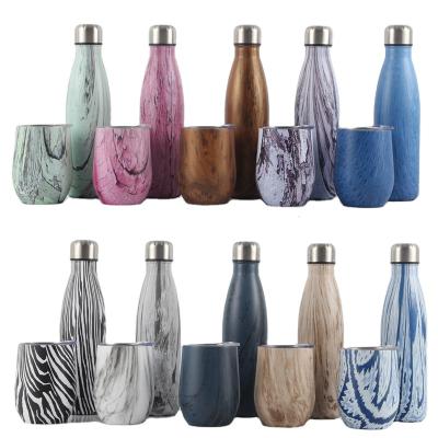 China 304 Stainless Steel Water Bottle Viable Outdoor Sports Water Cup Logo One Generation Eggshell Cola Gift Bottle Thermos for sale