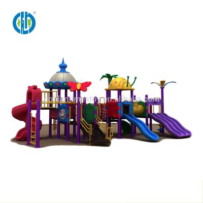 China Cheap Sale Anti-UV Kids Plastic Large Scale Outdoor Slide Equipment Outdoor Playsets For Kids for sale