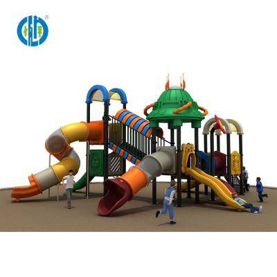 China Wholesale Factory Anti-UV Outdoor Play Equipment Kids Plastic Tube Slide for sale