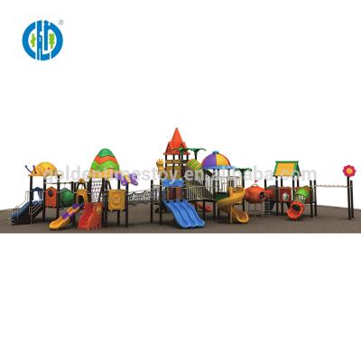 China Customized Outdoor Kids Adventure Playground Set Slide Play Ground Equipment Anti-UV for sale