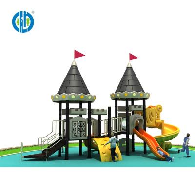 China Newest Design Amusement Park Anti-UV Commercial Plastic Slide Outdoor Playground For Kids for sale