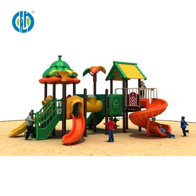 China Anti-UV Plastic Slide Playground Kids Outdoor Playground Equipment for sale