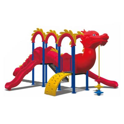 China China Factory Custom Dragon Shape Anti-UV Kids Outdoor Playground Slide Equipment for sale