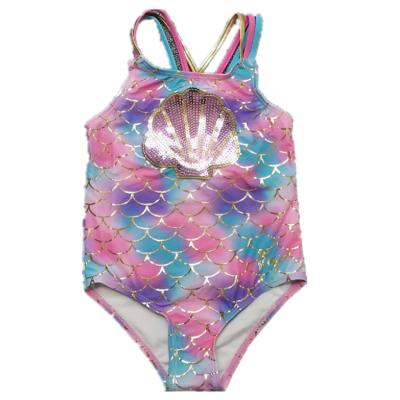 China 2022 Fashion Custom Child Kids Little Girls QUICK DRY One Piece Swimwear for sale