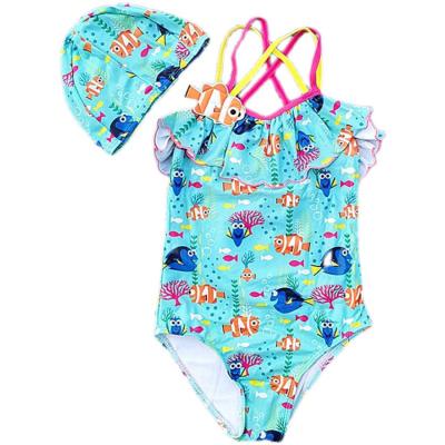 China 2022 QUICK DRY baby kids one piece bikini set comfortable sling cute swimwear for sale