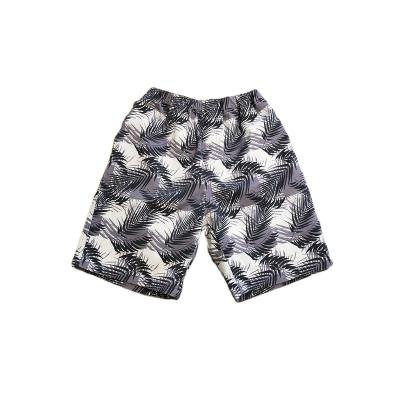 China Wholesale Men Boy Summer Swimming Pool Anti-wrinkle Beach Leaf Print Handsome Shorts Pants for sale