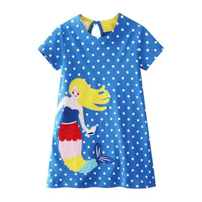 China Lovely Little Girls Washable Party Boutique Casual Cotton Custom Kids Dress for sale