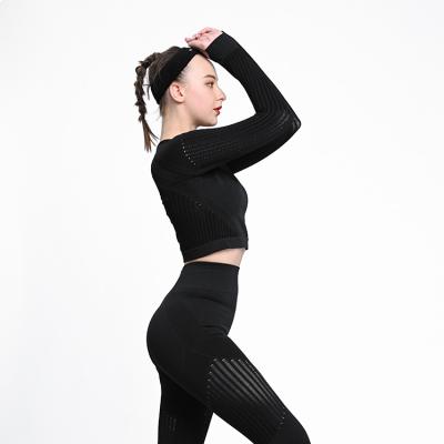 China Breathable Custom Women Yoga Suits Yoga Sportswear Sets Wholesale Sports Seamless Bra Leggings High Print Sports for sale