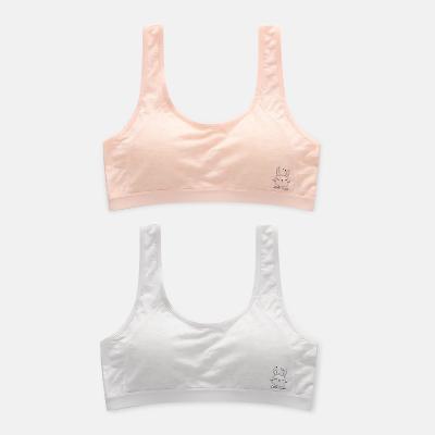 China Cotton Breathable Fitness Teen Care Sports Bras Modal Girls Breathable Bra for sale