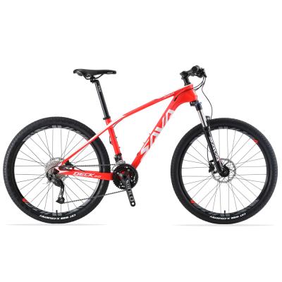 China Newest kids Sava carbon fiber mountain bike for adults in stock bicicleta 27.5 inch 27 speed carbon frame mtb mountainbike bicycle for sale