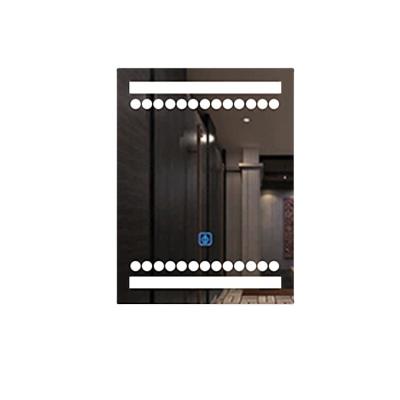 China Wholesales Hotel And Home Decoration Bright Simple Clear Silver 5mm Popular Bathrooms Led Mirror for sale